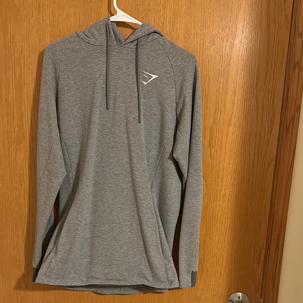 Men’s light grey gymshark sweatshirt. Barely worn
